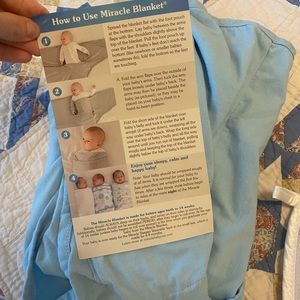 Miracle blanket swaddle